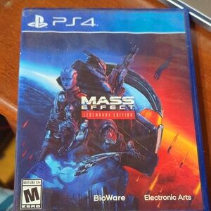 Mass Effect Legendary Edition for PS4 - Blue and Red Cover